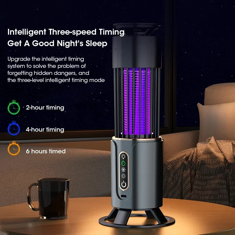 Mosquito Killer Lamp Insect Fly Trap Camping Lantern Usb Timing Electric Mosquito Swatter