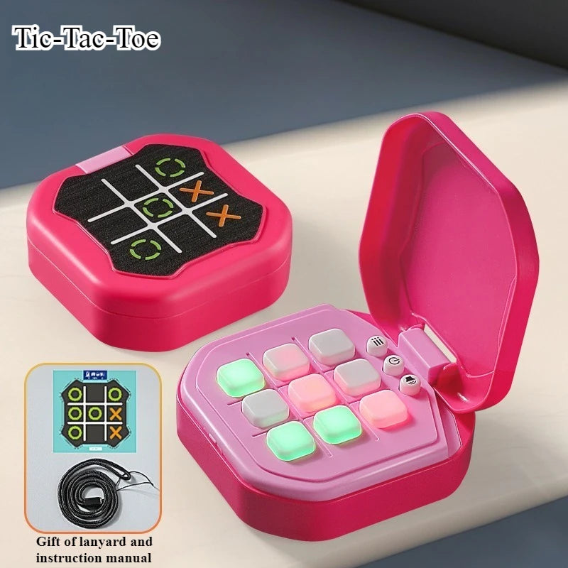 Tic-Tac-Toe Board Multifunctional Electronic Games Montessori Puzzle Table Game