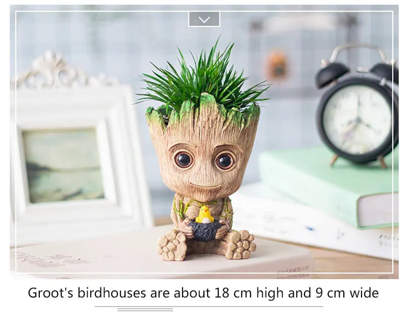 Office Desktop Display Cartoon Groot Figurines Handicrafts Decor