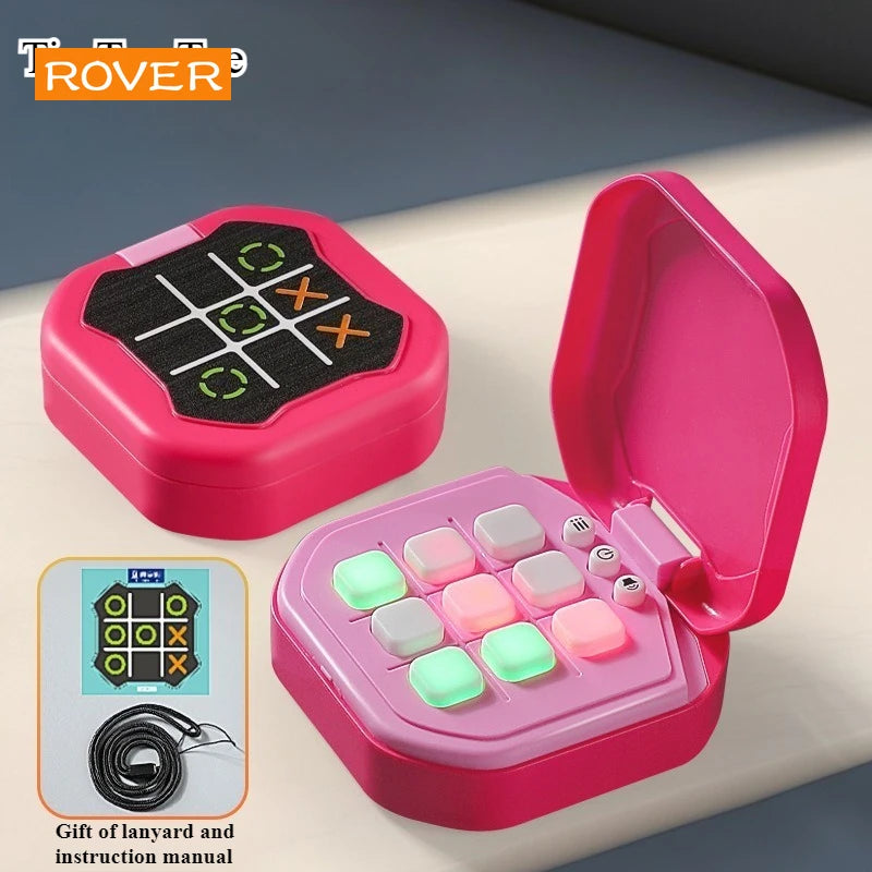 Tic-Tac-Toe Board Multifunctional Electronic Games Montessori Puzzle Table Game