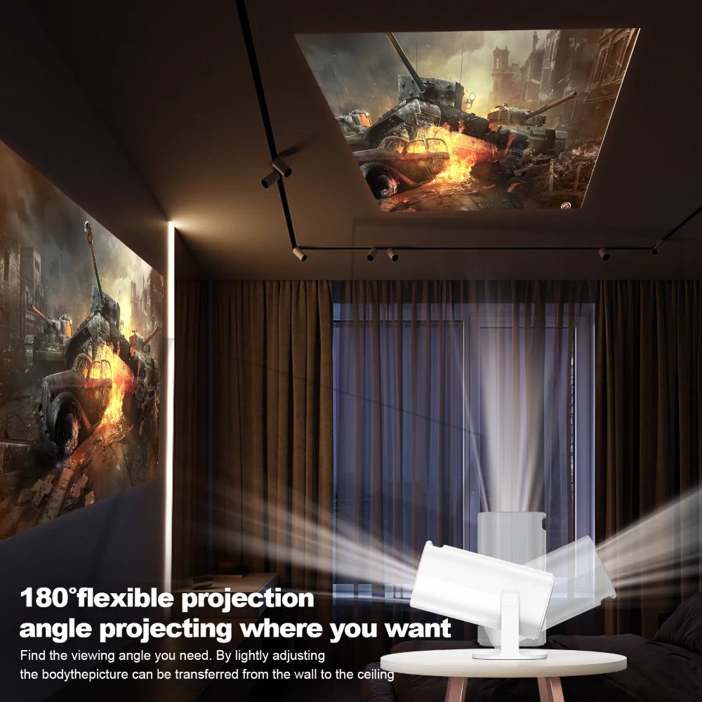 Smart Android 1280*720P Home Cinema Portable Projector