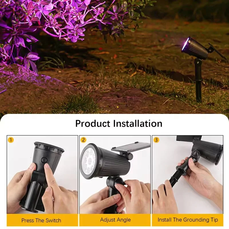 Solar Lights Outdoor Garden Powered Wall Lamp Waterproof Motion Sensor Light