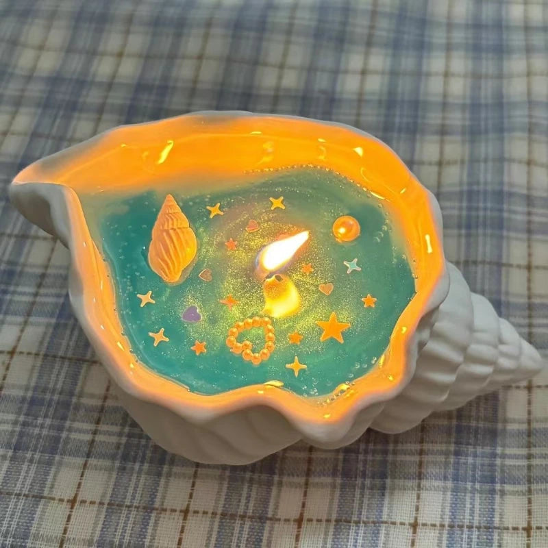 Ocean Wind Aroma Candle Atmosphere Fragrance Shell Sea Star Candle