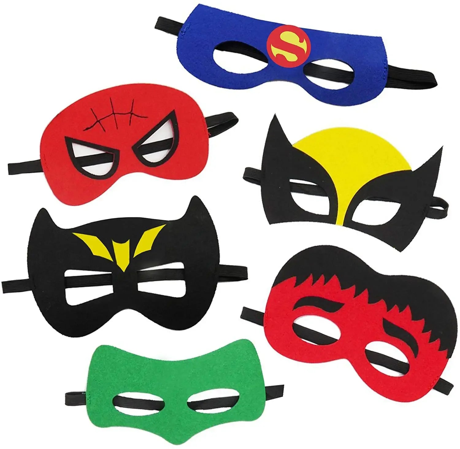 10 Pcs/Lot Disney Halloween Superhero Masks For Kids Children Favor Mystery Gift
