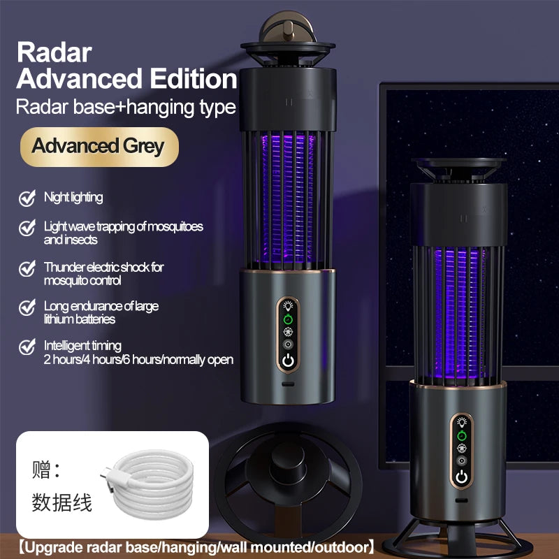 Mosquito Killer Lamp Insect Fly Trap Camping Lantern Usb Timing Electric Mosquito Swatter