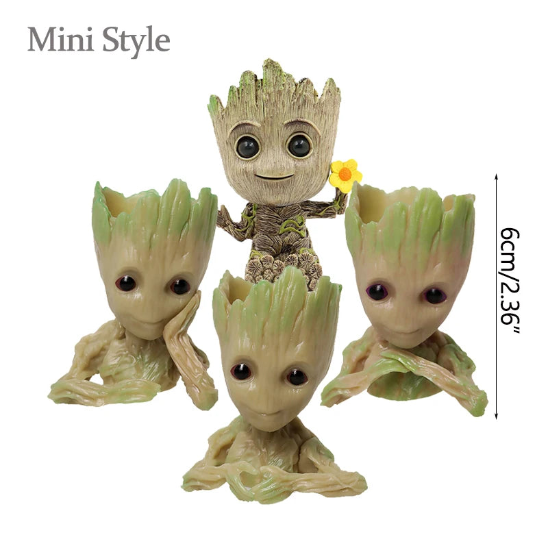 Office Desktop Display Cartoon Groot Figurines Handicrafts Decor