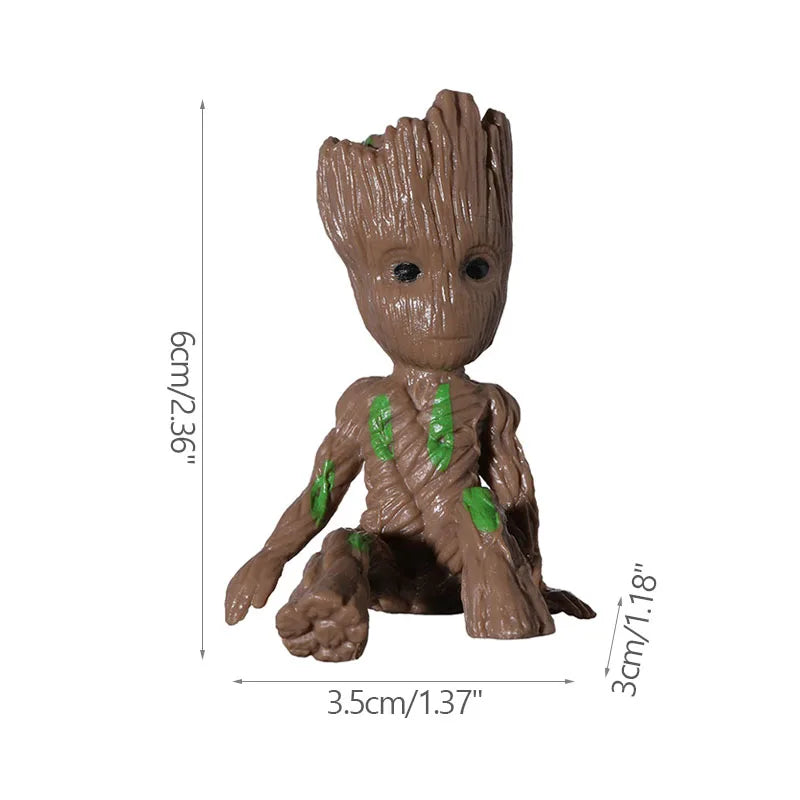 Office Desktop Display Cartoon Groot Figurines Handicrafts Decor