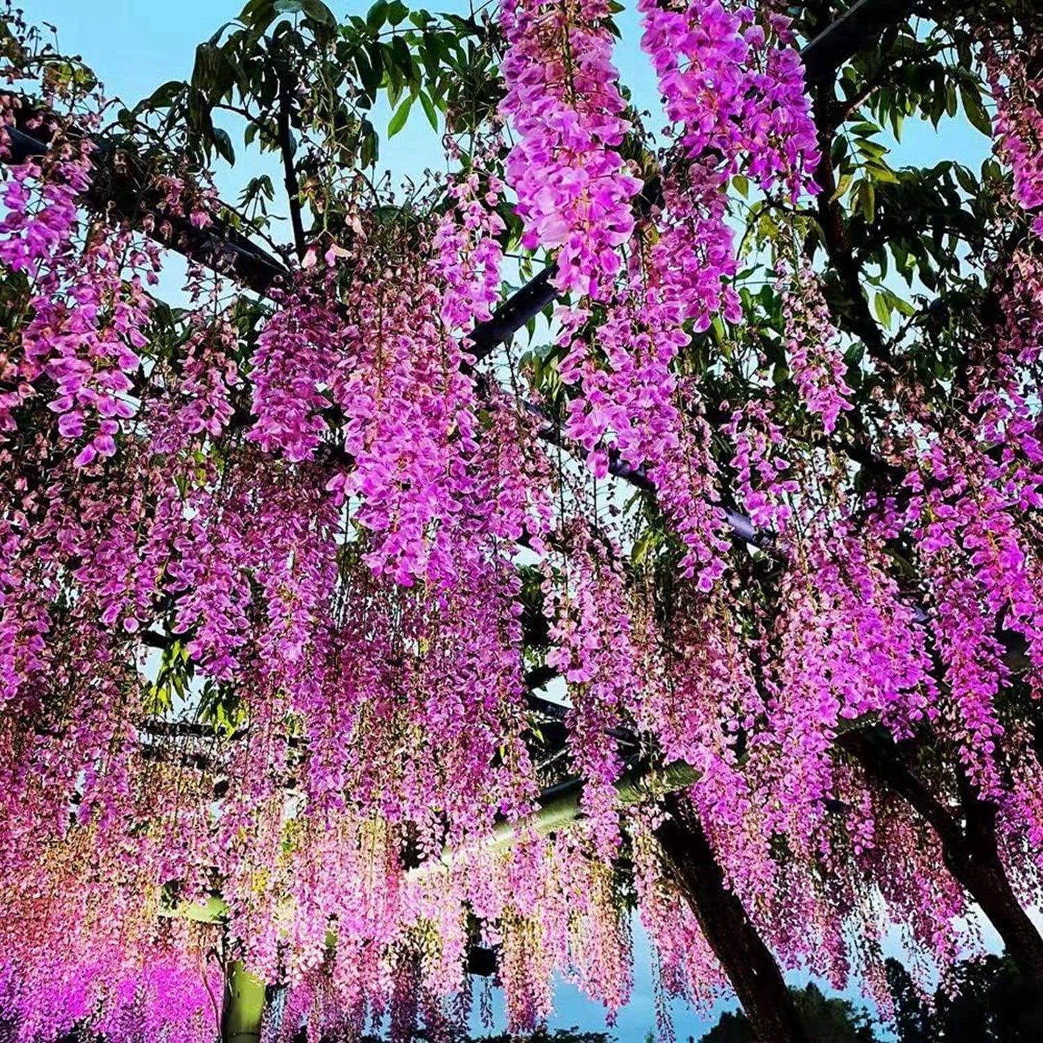 1 pc Artificial Flowers Rattan Home Wedding Celebration Festival Outdoor Garden Wall Yard