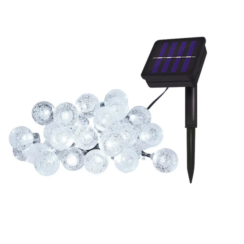 Illuminate Outdoors with Solar Crystal Globe Ball Fairy Lamps