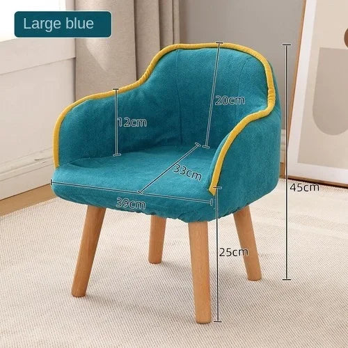 Children's small sofa chair, single person reading corner, reading lazy room backrest seat