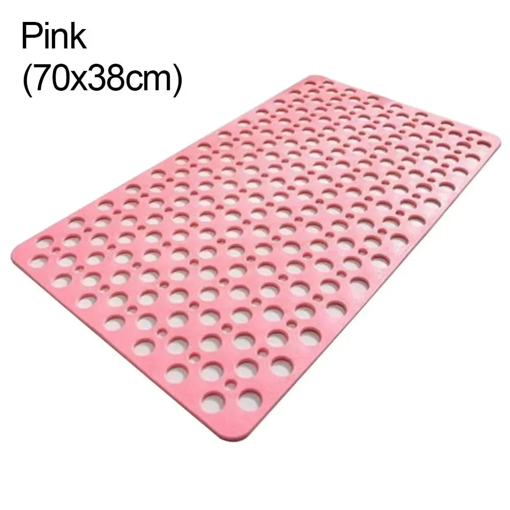 Non-Slip Bath Mat with Drain Holes