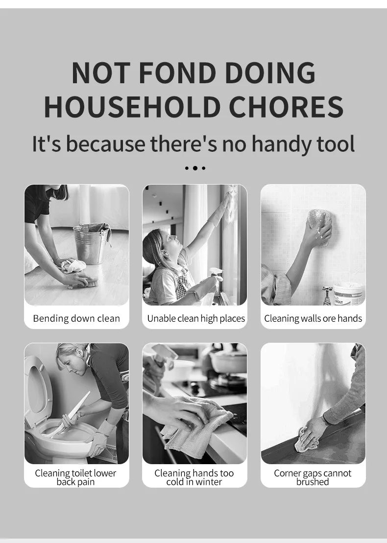 6 in 1 Powerful Electric Cleaning Brush Wireless Spin Scrubber Brush