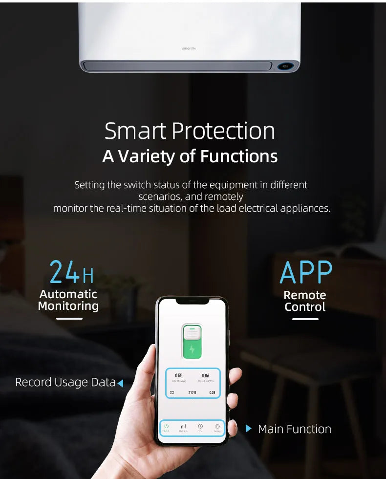 Wifi Smart Circuit Breaker Switch With Metering remote control
