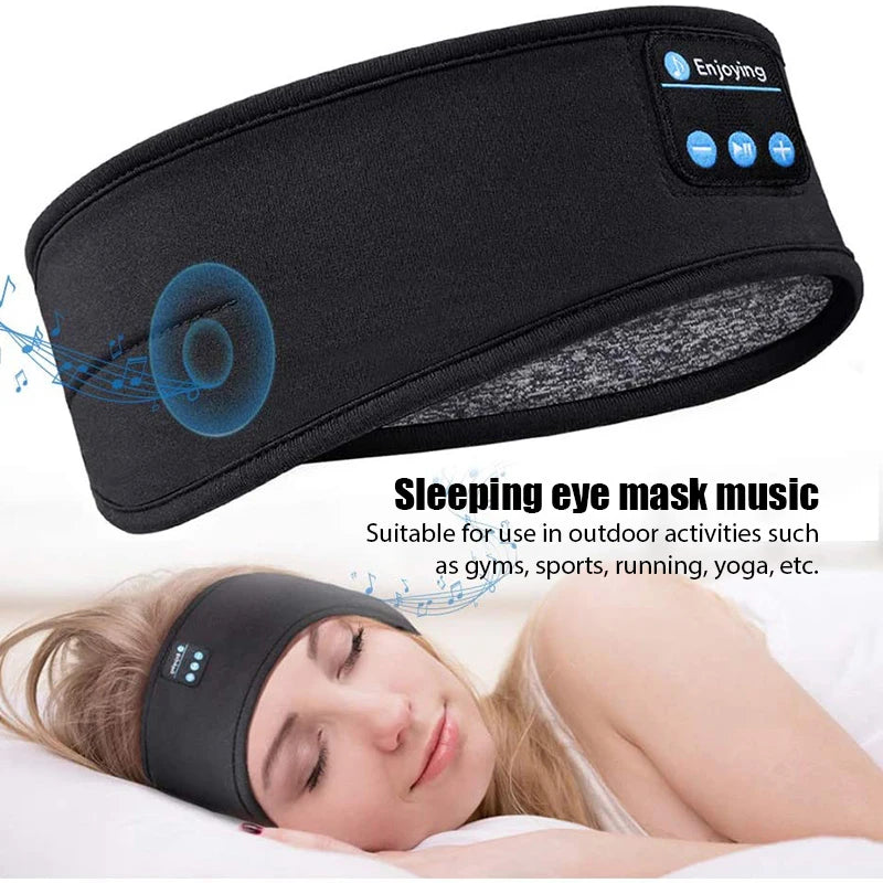 Bluetooth Earphones for Sports, Sleeping Headband Elastic Wireless Headphones