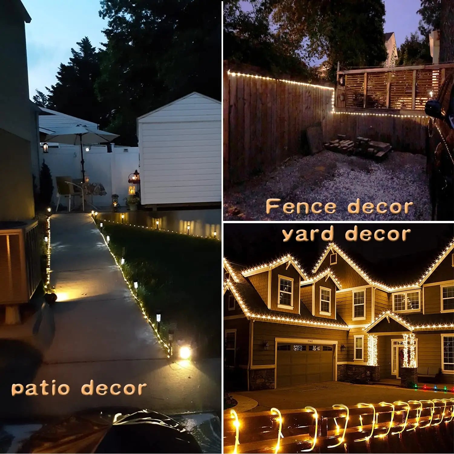 300 LED Solar Rope Strip Lights