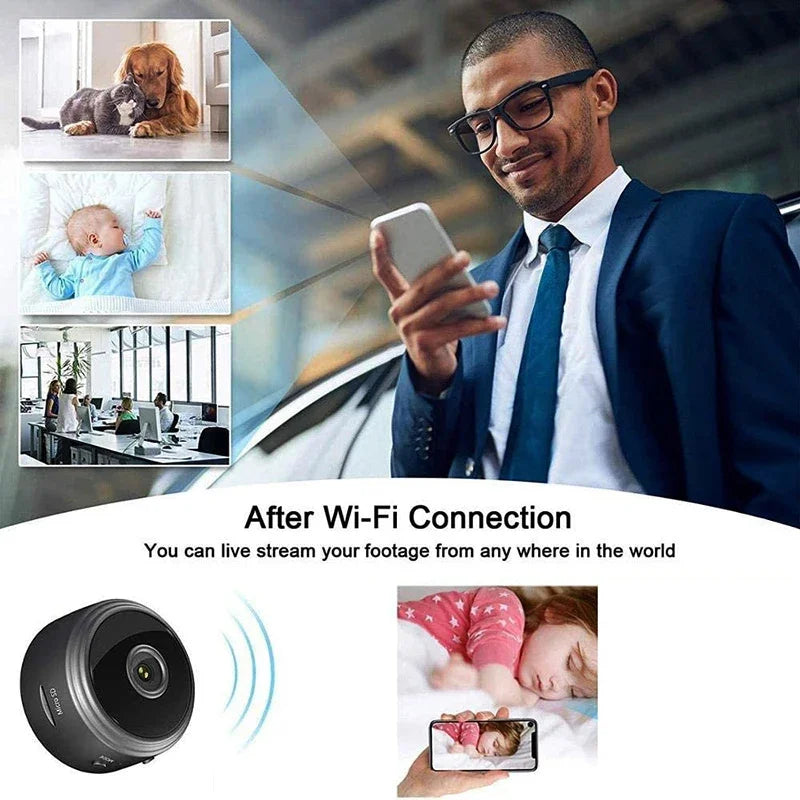 WiFi Mini Camera Wireless Video, Voice Recorder Security Monitoring Camera