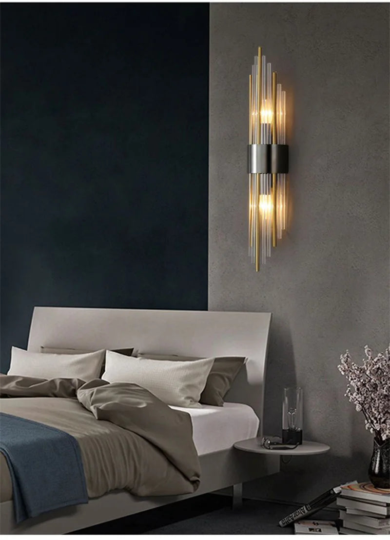 Luxury Wall Lamp Modern LED Gold Wall Light Indoor Lighting Wall Sconce Home Decoration