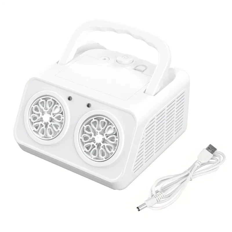 Automatic Bubble Machine Upgrade Bubble Blower with 2 Fans 20000+ Bubbles Per Minute