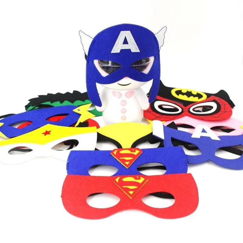 10 Pcs/Lot Disney Halloween Superhero Masks For Kids Children Favor Mystery Gift