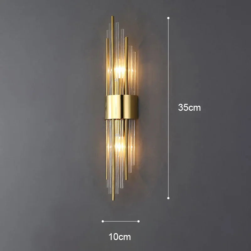 Luxury Wall Lamp Modern LED Gold Wall Light Indoor Lighting Wall Sconce Home Decoration