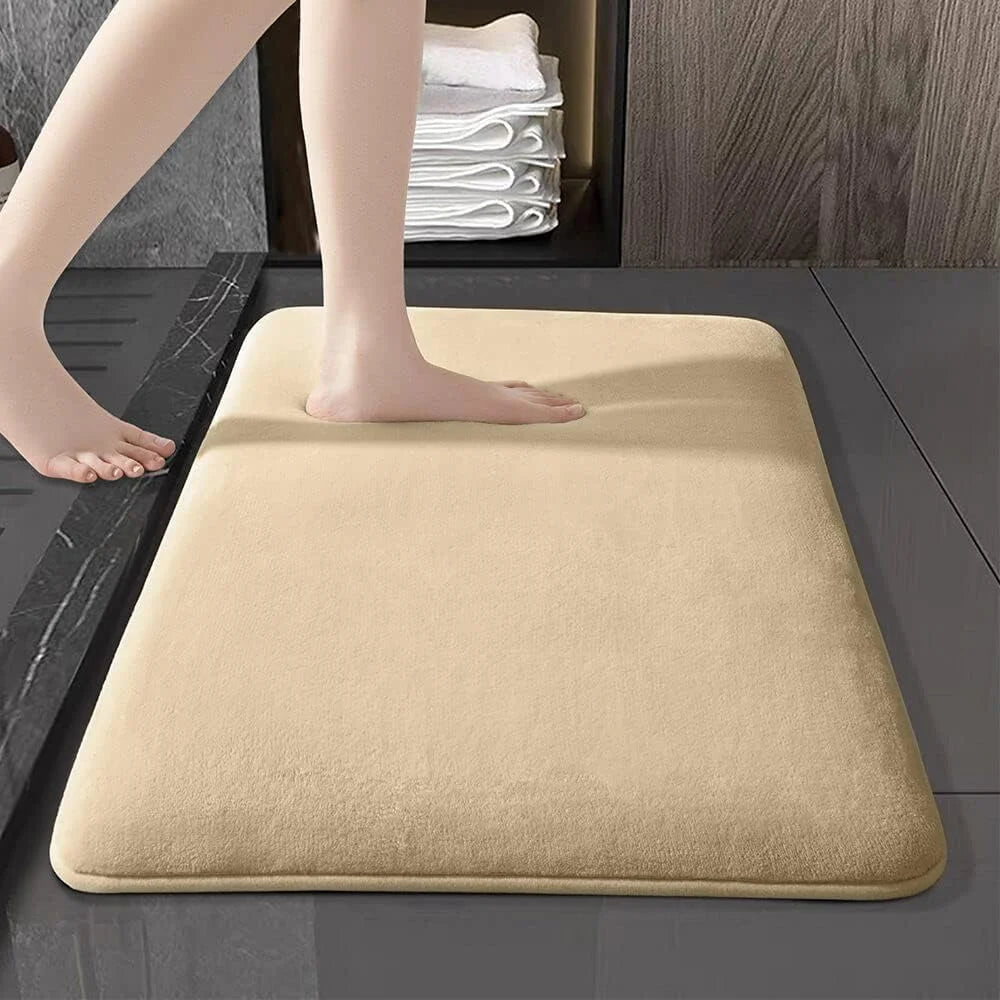 Super absorbent floor mat, bath mat, door mat anti slip coral velvet