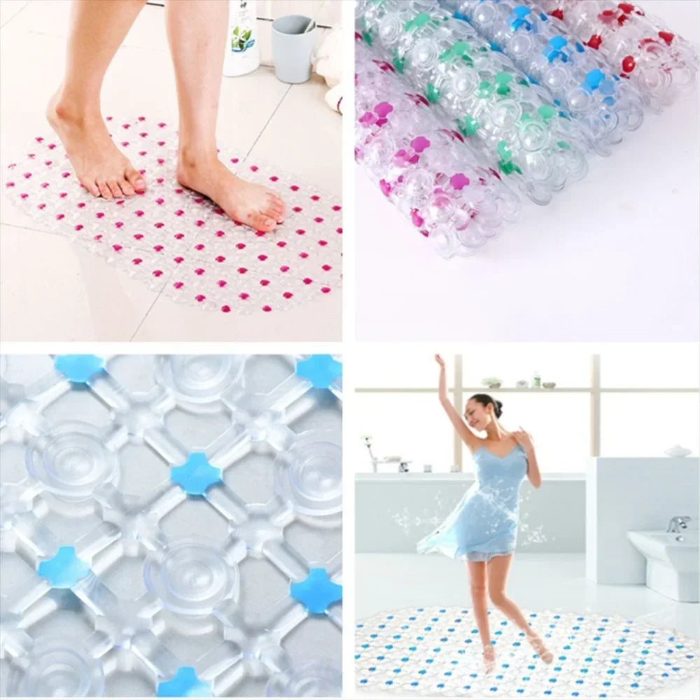 PVC Anti-Skid Bath Mat with Suction Cups