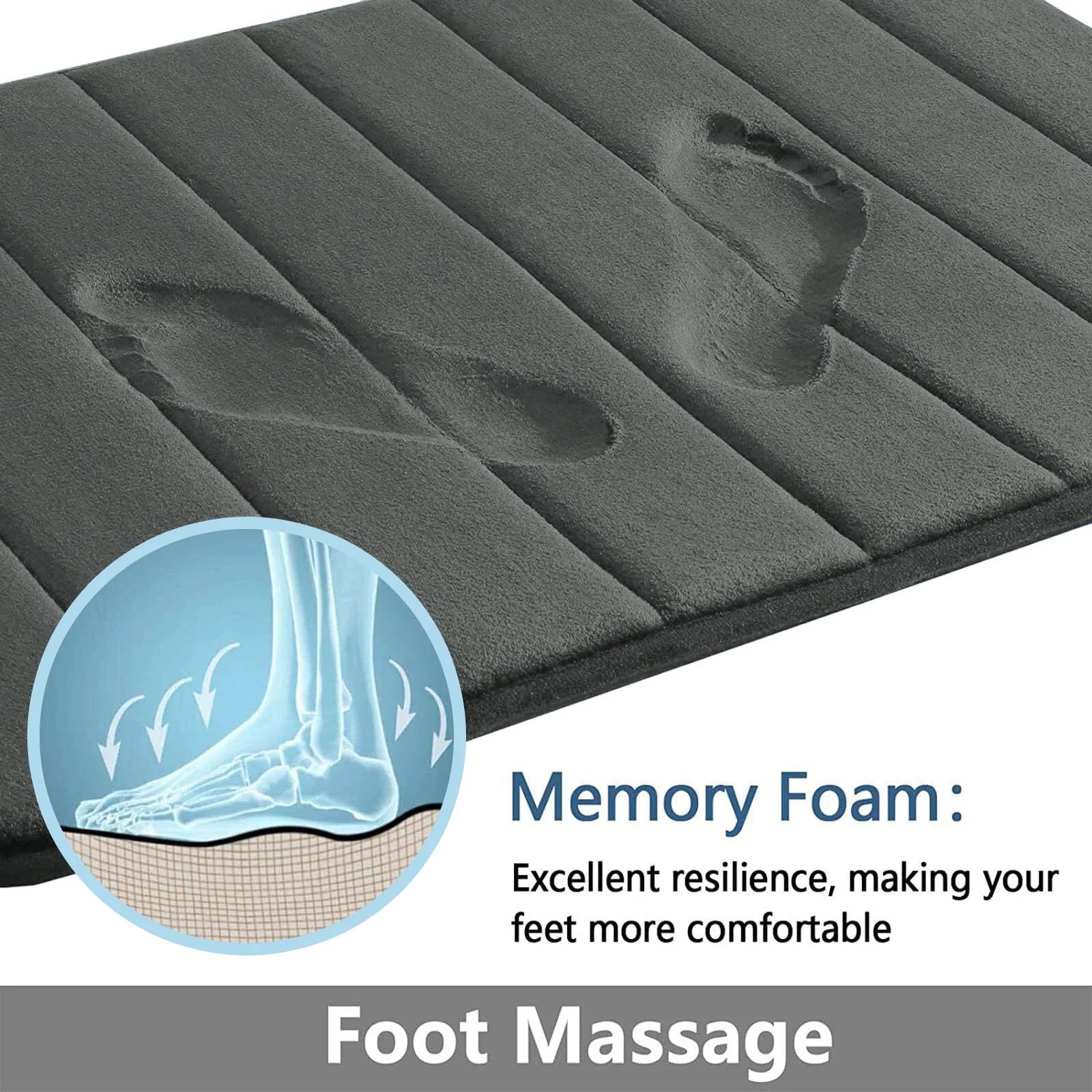 Super Absorbent Memory Foam Bath Mat