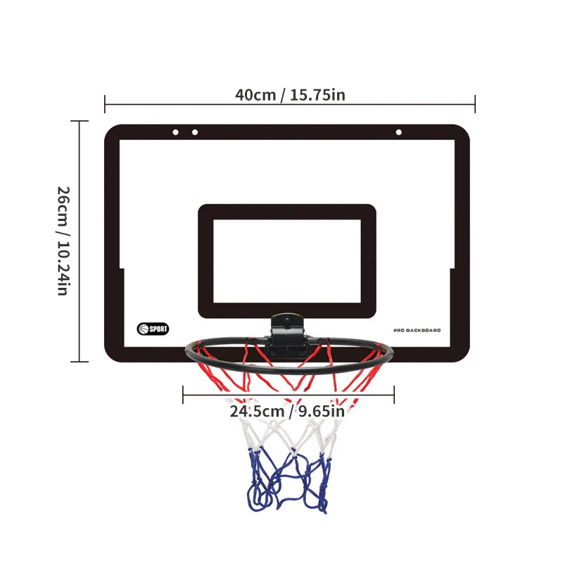 Children's wall mounted silent non porous foldable basketball stand