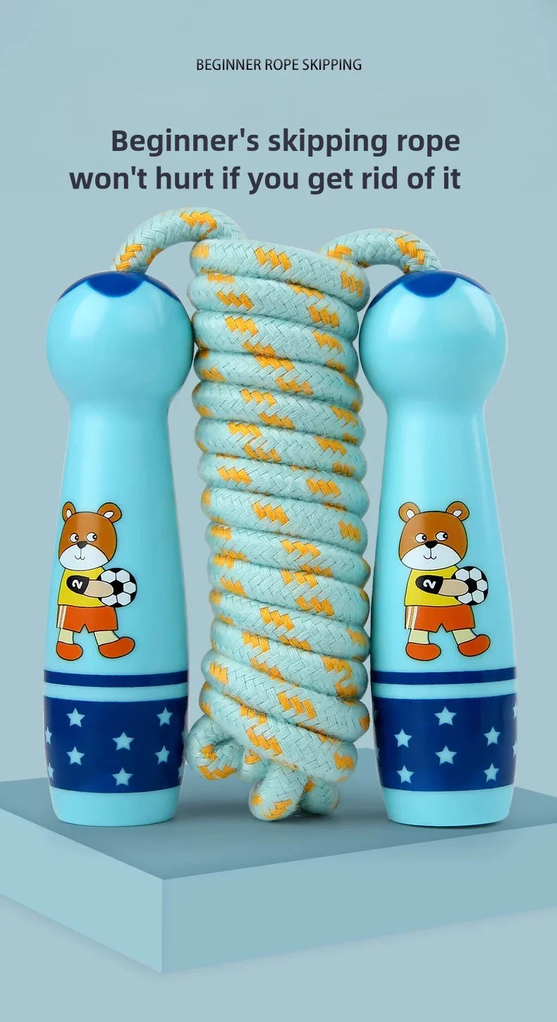 Children's Adjustable Cotton Jump Ropes for Outdoor Sports Toy