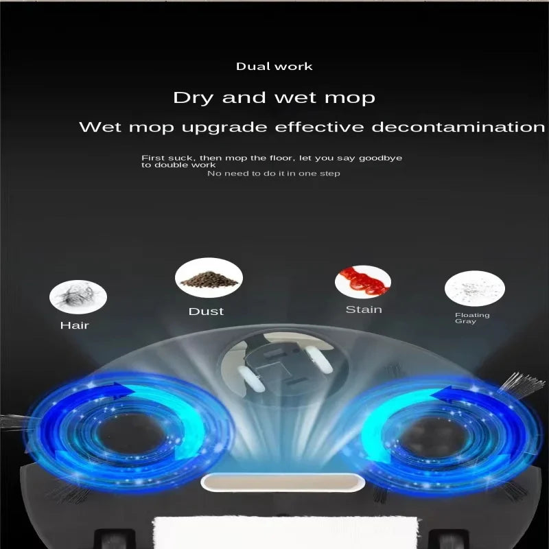 Wireless-Smart Sweeping Floor Robot Ultra-quiet Remote Control Vacuum Cleaner