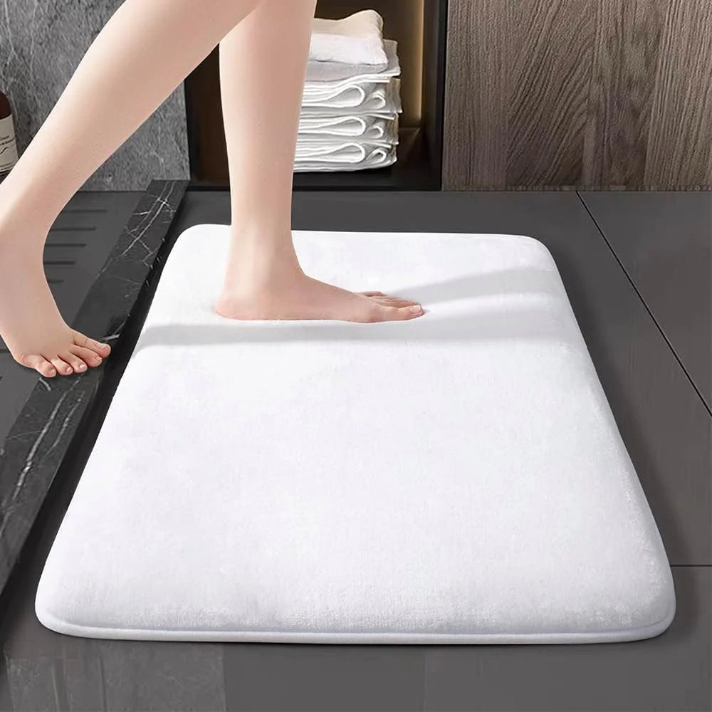 Super absorbent floor mat, bath mat, door mat anti slip coral velvet