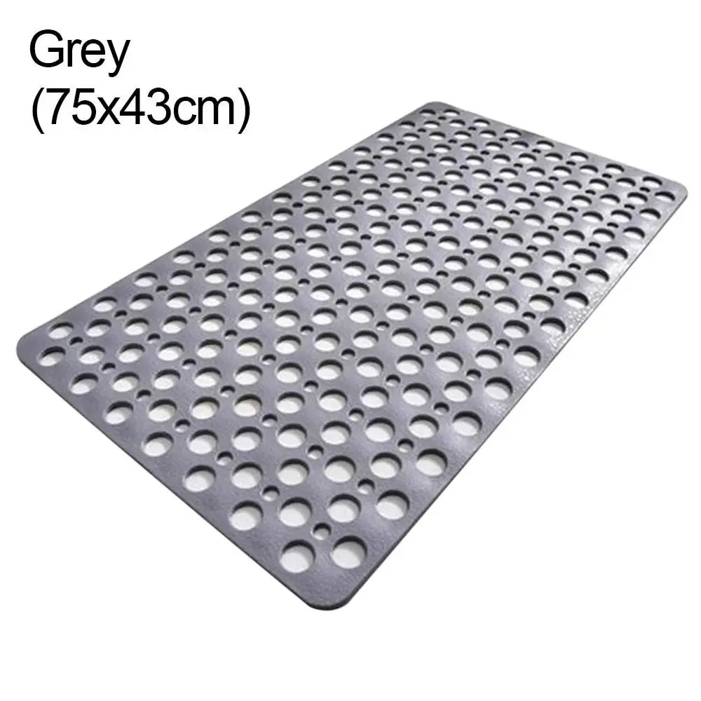 Non-Slip Bath Mat with Drain Holes