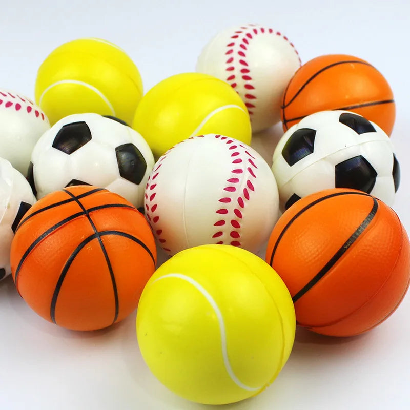 6PCS 6.3cm facial expression foam PU extrusion sports decompression children's toy