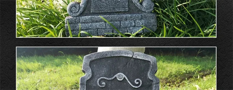 1 pcs Halloween Foam Tombstones Outdoor Home Decoration Bats Skeleton Gravestone