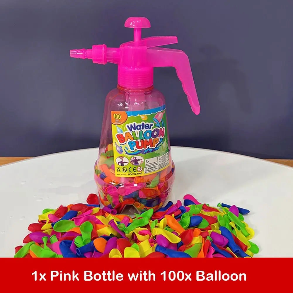 Outdoor Activities Air Water Bomb Balloon Pump Automatic Sealing Water Toy