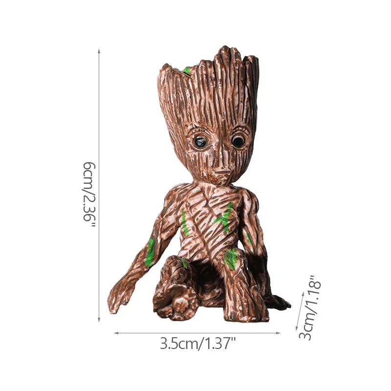 Office Desktop Display Cartoon Groot Figurines Handicrafts Decor