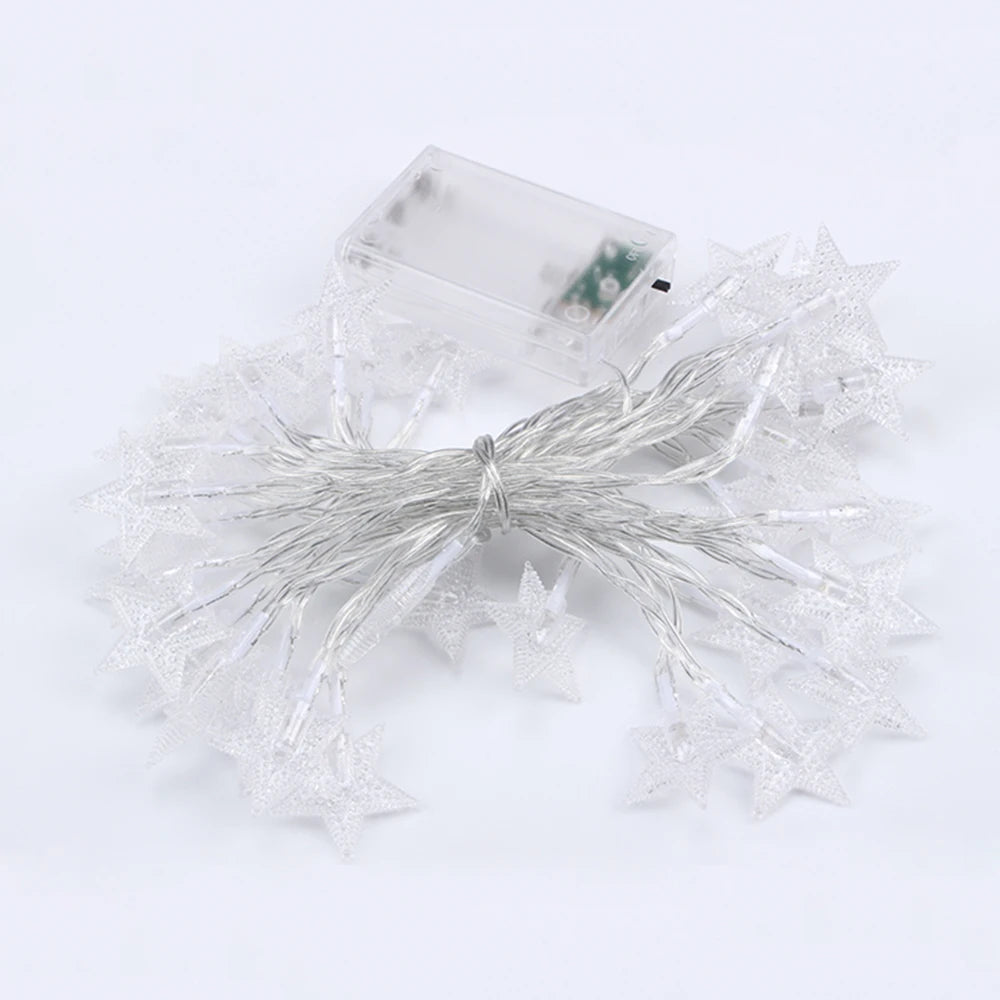 LED String Outdoor Star Chain Lights Bulb Fairy Lights for Home Garden Christmas Decor
