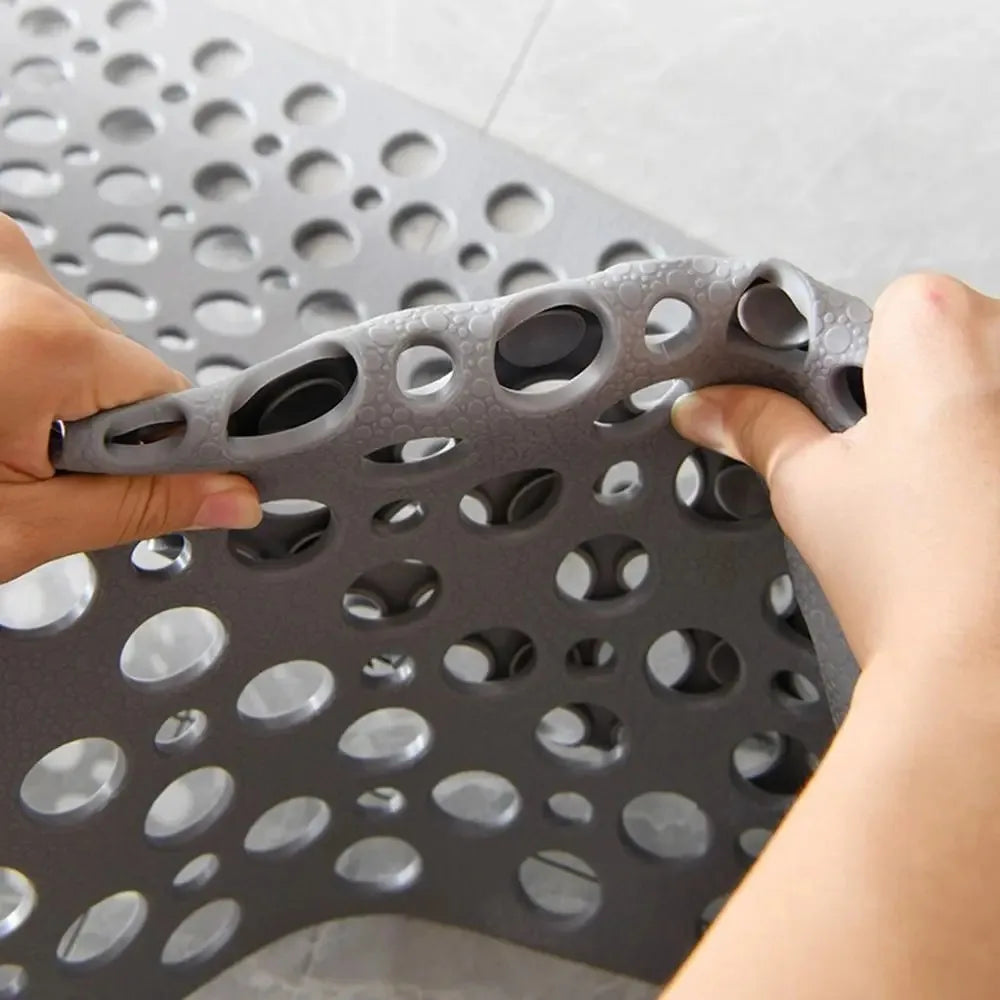 Non-Slip Bath Mat with Drain Holes