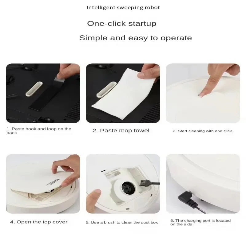 Wireless-Smart Sweeping Floor Robot Ultra-quiet Remote Control Vacuum Cleaner