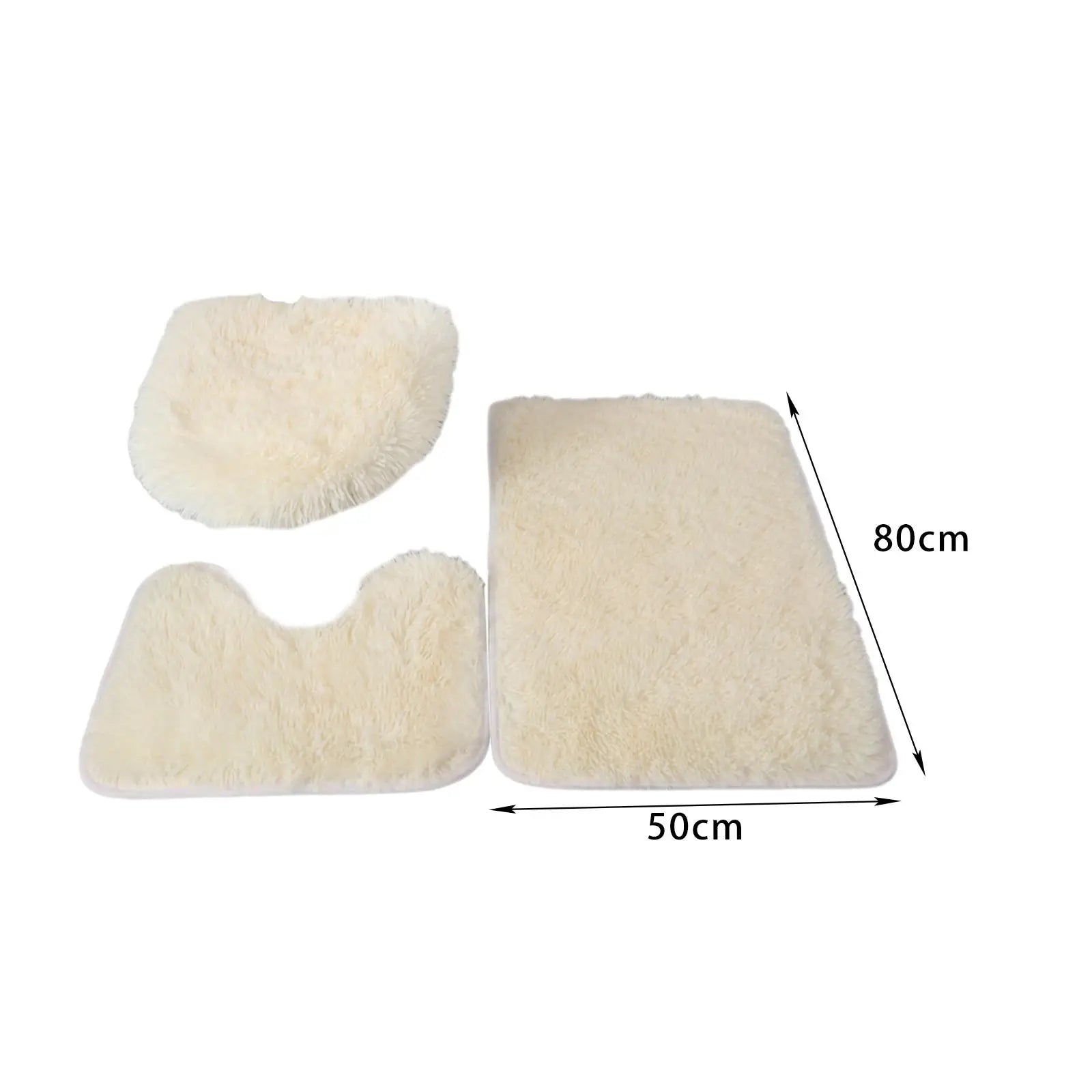 3-Piece Bathroom Rug Set