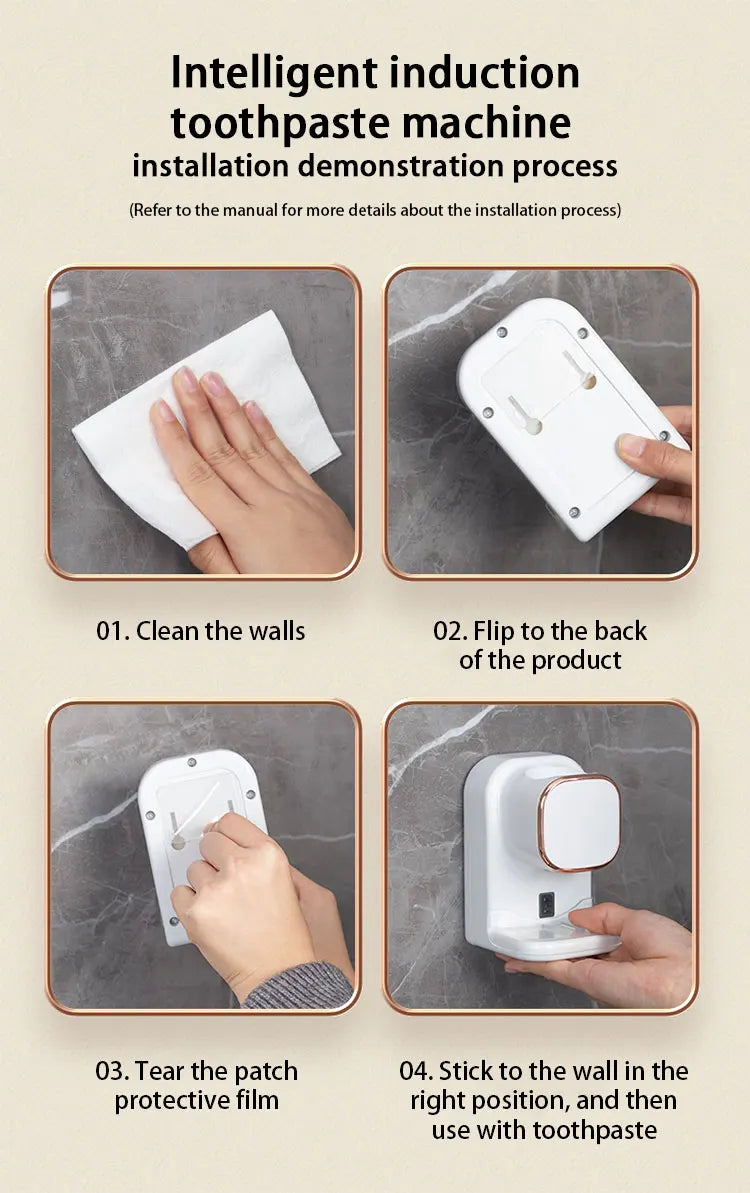 3-Mode Smart Toothpaste Dispenser