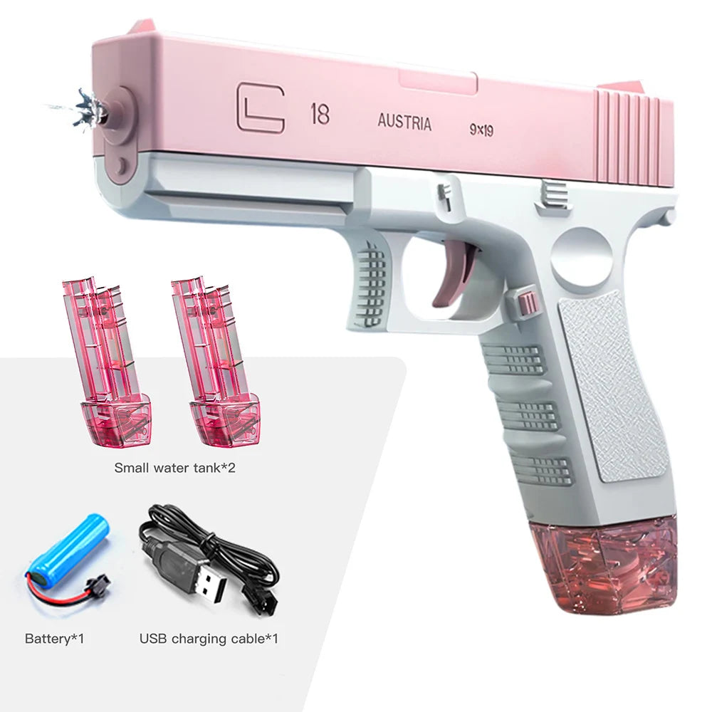 New Water Gun Electric M416 Pistol Shooting Toy Full Automatic