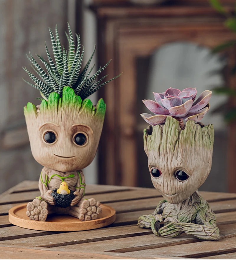 Office Desktop Display Cartoon Groot Figurines Handicrafts Decor