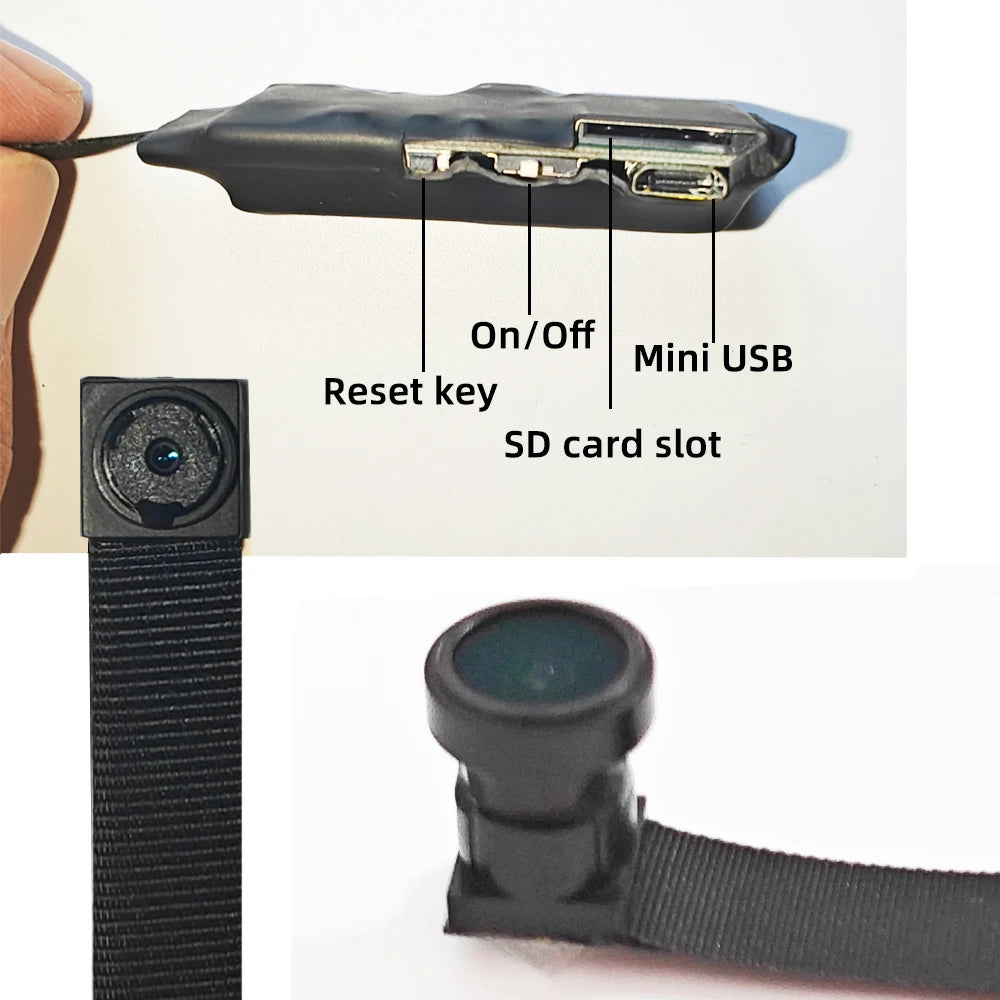 4K HD mini WiFi camera, supports remote viewing, motion detection camera