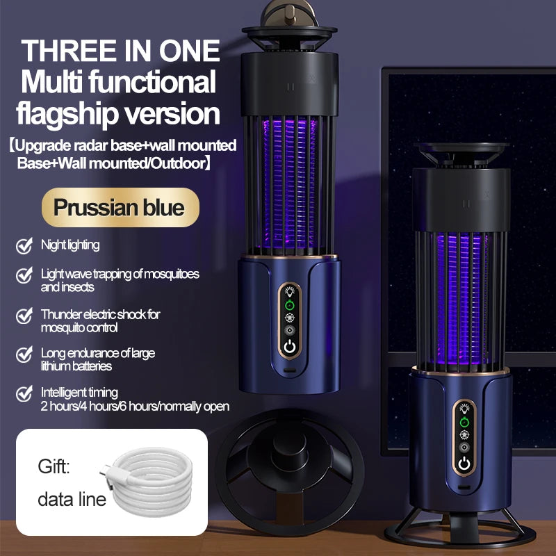 Mosquito Killer Lamp Insect Fly Trap Camping Lantern Usb Timing Electric Mosquito Swatter