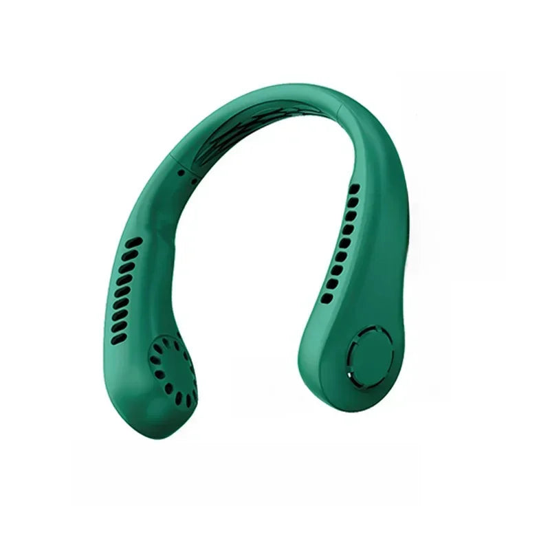 Portable Mini Neck Hanging Fan USB Rechargeable Wearable for Outdoor