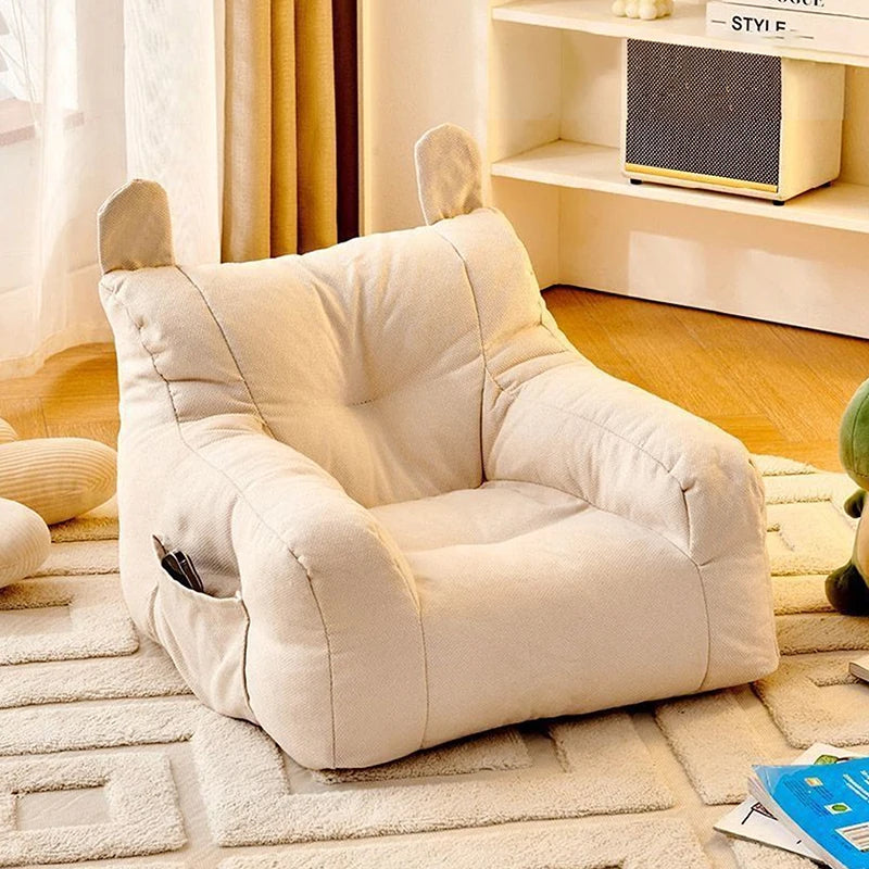 Soft Small Sofa Chair Comfortable Ergonomic Living Room With Storage Bag