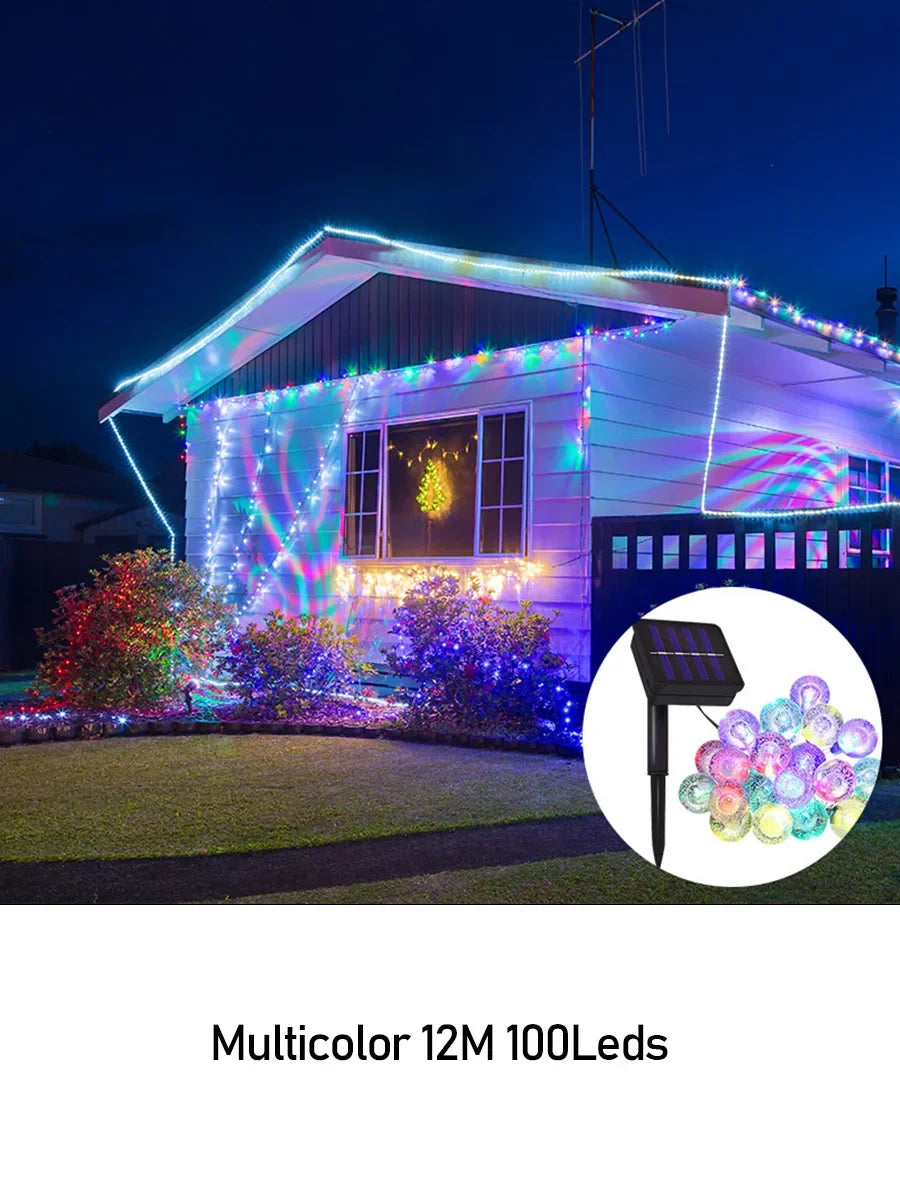 Illuminate Outdoors with Solar Crystal Globe Ball Fairy Lamps