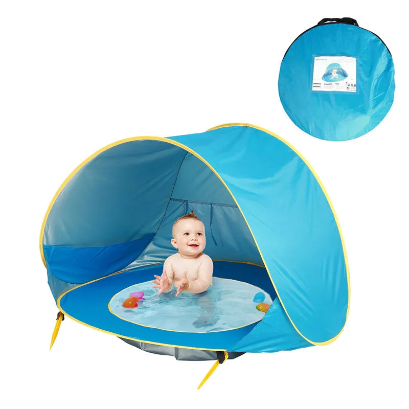 Baby Beach Tent With Pool Portable Foldable Waterproof Indoor Outdoor