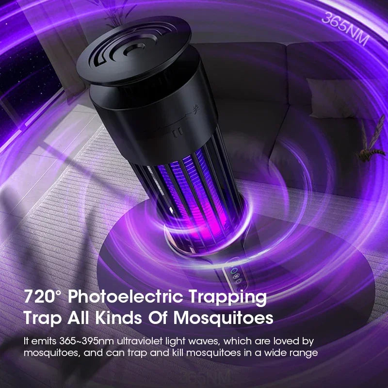 Mosquito Killer Lamp Insect Fly Trap Camping Lantern Usb Timing Electric Mosquito Swatter